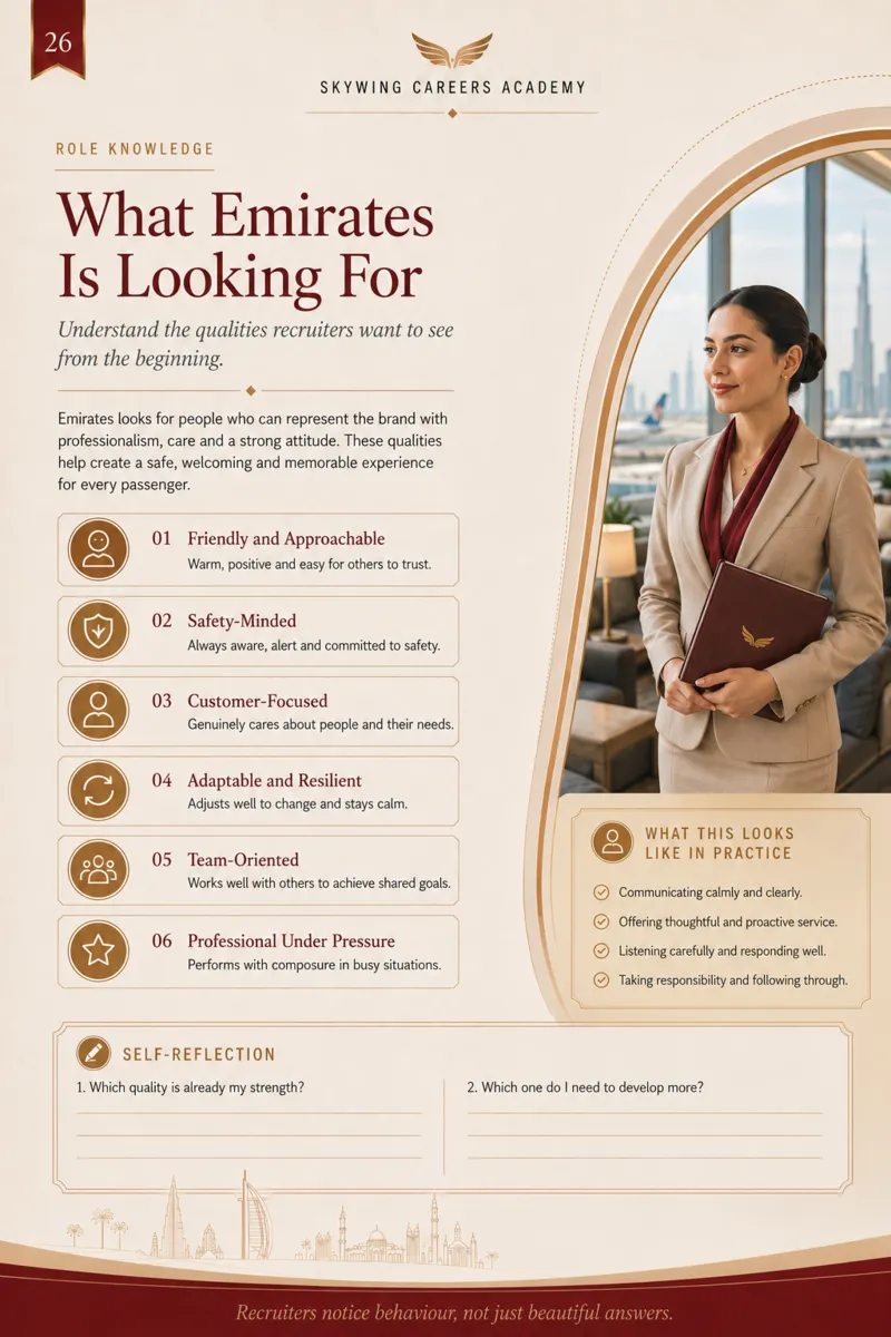 What Emirates is looking for